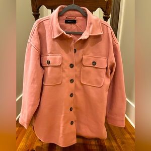 Forever 21+ Pink Shacket 1X, New w/o tags.